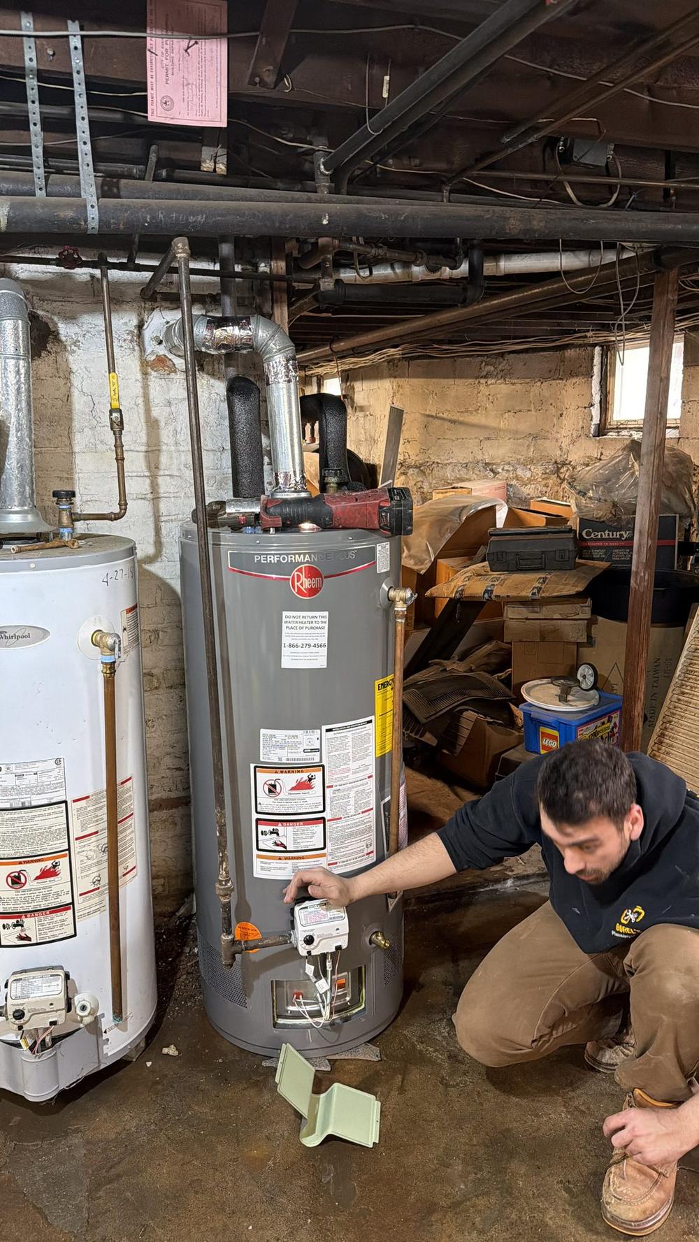 Same-day water heater replacement