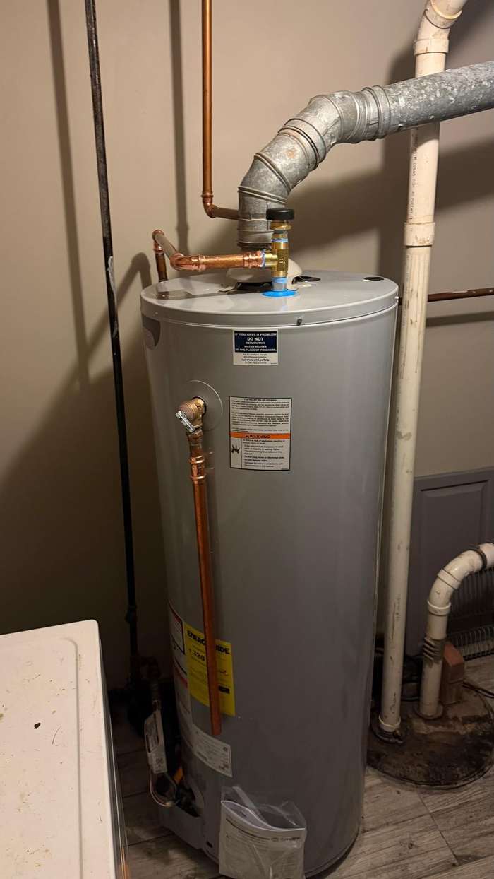 Water heater install